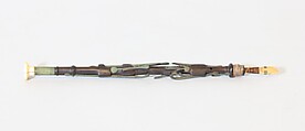 Northumbrian Small-Pipe, John Center (Scottish, Kildrummy, Aberdeenshire, Scotland active 1870–1913 Melbourne, Australia), Wood, leather, ivory, brass, Scottish